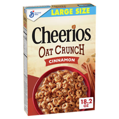 General Mills Cheerios Oat Crunch Cinnamon Cereal Large Size, 1 lb 2.2 oz