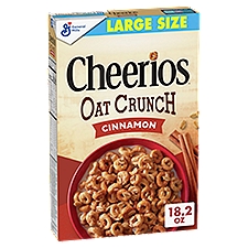 General Mills Cheerios Oat Crunch Cinnamon Cereal Large Size, 1 lb 2.2 oz, 18.2 Ounce