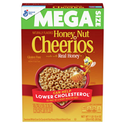 General Mills Cheerios Honey Nut Cereal Mega Size, 1 lb 13.4 oz
