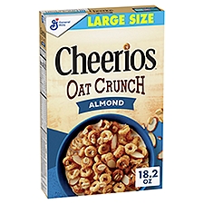 General Mills Cheerios Oat Crunch Almond Cereal Large Size, 1 lb 2.2 oz, 18.2 Ounce