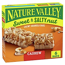 Nature Valley Sweet & Salty Nut Cashew Chewy Granola Bars, 1.2 oz, 6 count