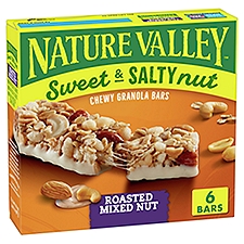 Nature Valley Roasted Mixed Nut Sweet & Salty Nut Chewy Granola Bars, 1.2 oz, 6 count