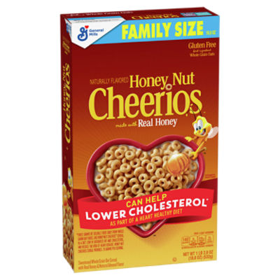 General Mills Cheerios Honey Nut Sweetened Whole Grain Oat Cereal Family Size, 1 lb 2.8 oz