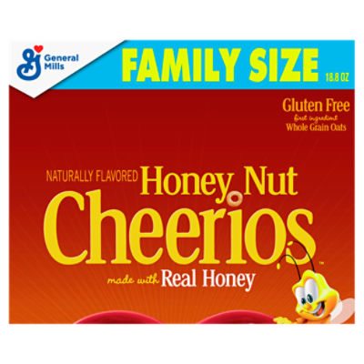 General Mills Cheerios Honey Nut Sweetened Whole Grain Oat Cereal