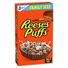 General Mills Reese's Puffs Sweet and Crunchy Corn Puffs Family Size, 1 lb 3.7 oz, 19.7 Ounce