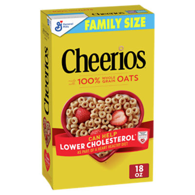 General Mills Cheerios Toasted Whole Grain Oat Cereal Family Size, 1 lb 2  oz - ShopRite