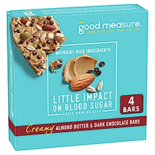 Good Measure Creamy Almond Butter & Dark Chocolate Bars, 1.41 oz, 4 count