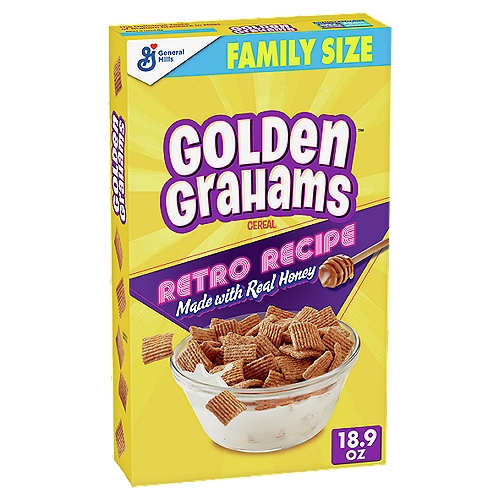 General Mills Golden Grahams Retro Recipe Cereal Family Size, 1 lb 2.9 oz