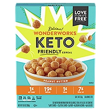 Wonderworks Keto Friendly Peanut Butter Cereal, 10.6 oz, 10.6 Ounce