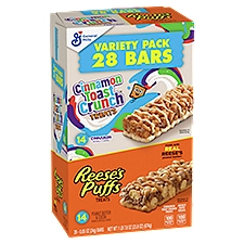 Cinnamon Toast Crunch and Reese's Puffs, Treat Bars, 0.85 Ounce