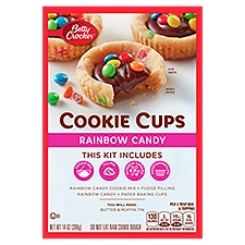 Betty Crocker Rainbow Candy, Cookie Cups, 14 Ounce