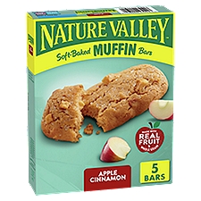 Nature Valley Apple Cinnamon Soft-Baked Muffin Bars, 1.24 oz, 5 count