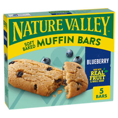 Nature Valley Blueberry SoftBaked Muffin Bars, 1.24 oz, 5 count ShopRite