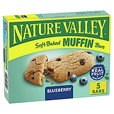 Nature Valley Blueberry Soft-Baked Muffin Bars, 1.24 oz, 5 count