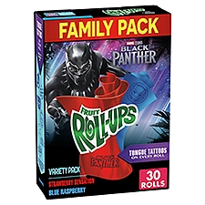 Fruit Roll-Ups Fruit Flavored Snacks Family Pack, 0.5 oz, 30 count