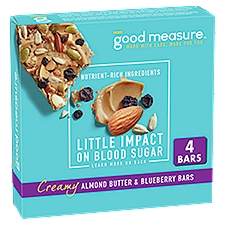 Good Measure Creamy Almond Butter & Blueberry Bars, 1.41 oz, 4 count