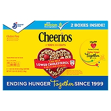 General Mills Cheerios Toasted Whole Grain Oat Cereal, 1lb 2 oz, 2 count
