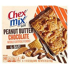 Chex Mix Peanut Butter Chocolate Bars, 6 count, 6.78 oz