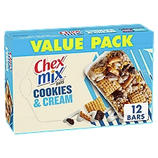 Chex Mix Cookies & Cream Bars Value Pack, 1.13 oz, 12 count, 13.56 Ounce