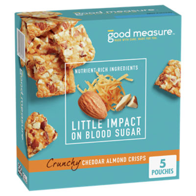 Good Measure Crunchy Cheddar Almond Crisps, 1 oz, 5 count
