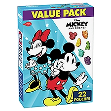 Betty Crocker Disney Mickey and Friends Fruit Flavored Snacks Value Pack, 0.8 oz, 22 count