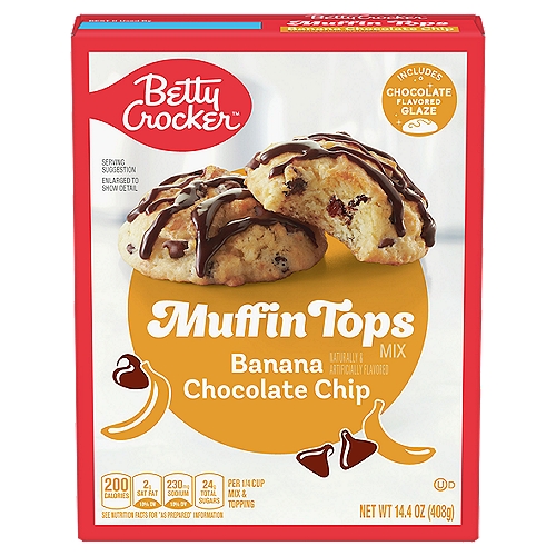 Betty Crocker Banana Chocolate Chip Muffin Tops Mix, 14.4 oz