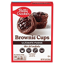 Betty Crocker Ultimate Fudge, Brownie Cups, 13.8 Ounce