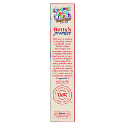 Betty Crocker Cake Mix, Cinnamon Toast Crunch