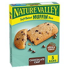 Nature Valley Soft-Baked Muffin Chocolate Chip Bars, 1.24 oz, 5 count