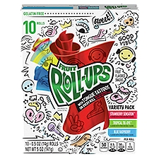 Fruit Roll-Ups Fruit Flavored Snacks Variety Pack, 0.5 oz, 10 count, 5 Ounce