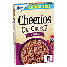 General Mills Cheerios Berry Oat Crunch Large Size, 1 lb 2 oz