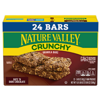 Save on Nature Valley Crunchy Granola Bars Oats 'N Honey - 24 ct Order  Online Delivery