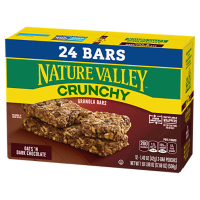 Save on Nature Valley Crunchy Granola Bars Oats 'N Honey - 24 ct