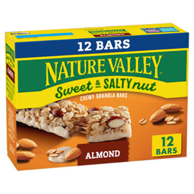 Nature Valley Sweet & Salty Nut Almond Chewy Granola Bars, 1.2 oz, 12 count