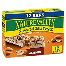 Nature Valley Sweet & Salty Nut Almond Chewy Granola Bars, 1.2 oz, 12 count