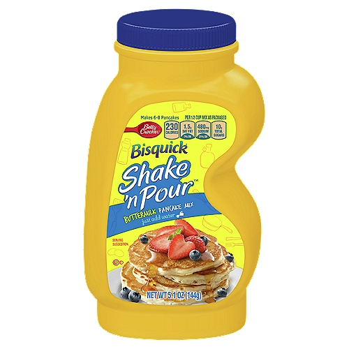 Betty Crocker Bisquick Shake 'n Pour Buttermilk Pancake Mix, 5.1 oz