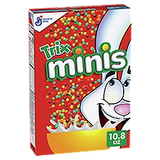 General Mills Trix Minis Fruit Flavored Sweetened Corn Puffs, 10.8 oz, 10.8 Ounce