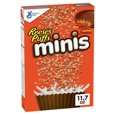 General Mills Reese's Puffs Minis Sweet and Crunchy Corn Puffs, 11 oz, 11.7 Ounce