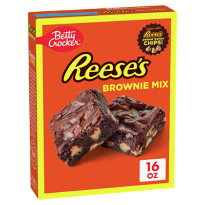 Betty Crocker Reese's Brownie Mix with Peanut Butter Chips, 16 oz, 16 Ounce