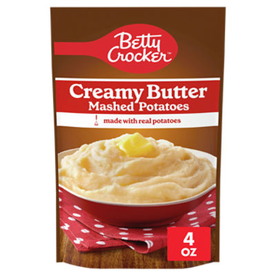 Betty Crocker Creamy Butter Mashed Potatoes, 4.0 oz, 4 Ounce