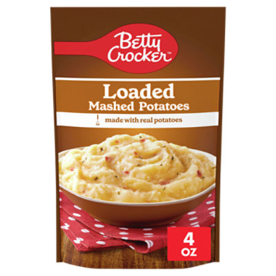 Betty Crocker Loaded Mashed Potatoes, 4.0 oz, 4 Ounce