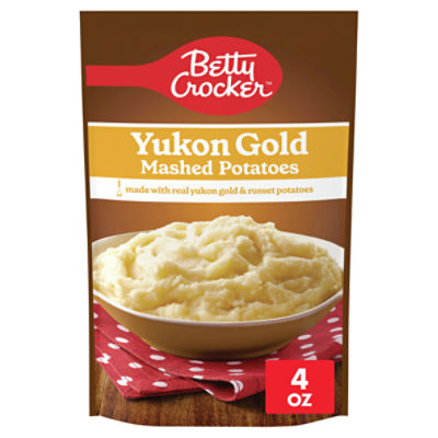 Betty Crocker Yukon Gold Mashed Potatoes, 4.0 oz, 4 Ounce