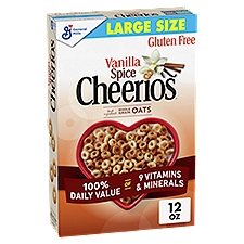 General Mills Cheerios Vanilla Spice Sweetened Multigrain Cereal Large Size, 12 oz