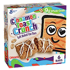 General Mills Cinnamon Toast Crunch Cinnamon Soft Baked Oat Bars, 0.96 oz, 6 count, 5.76 Ounce
