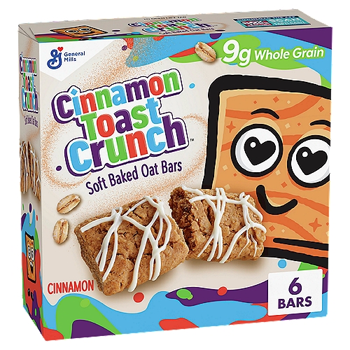 General Mills Cinnamon Toast Crunch Cinnamon Soft Baked Oat Bars, 0.96 oz, 6 count