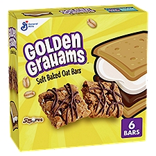 General Mills Golden Grahams S'mores Soft Baked Oat Bars, 0.96 oz, 6 count