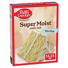 Betty Crocker Super Moist Favorites Vanilla Cake Mix, 13.25 oz