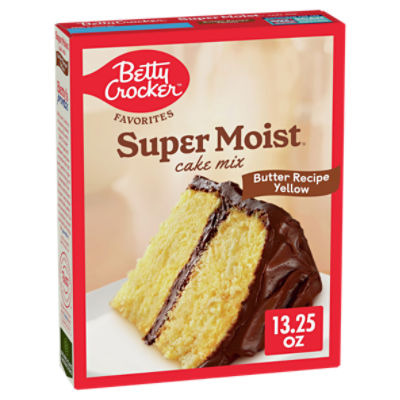 Betty Crocker Favorites Butter Recipe Yellow Super Moist Cake Mix, 13.25 oz