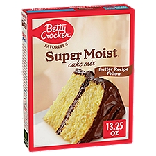 Betty Crocker Favorites Butter Recipe Yellow Super Moist Cake Mix, 13.25 oz, 13.25 Ounce