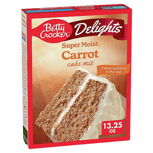 Betty Crocker Super Moist Delights Carrot Cake Mix, 13.25 oz